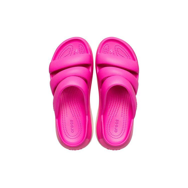 Crocs Classic Light Wheel Slide Sandals Women Sandals Hot-Pink 209842-6TW