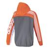 Adidas Pánská bunda s kapucí Neo Color Block s vyšívaným logem Pánská bunda Oranžová GP5701