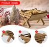 Jesus Manger Ornament Scene Desktop Sculpture Decor Decorative Nativity for