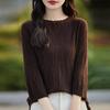 Autumn Bottom Knitwear Women's Thin Pleated Inner Knit Top