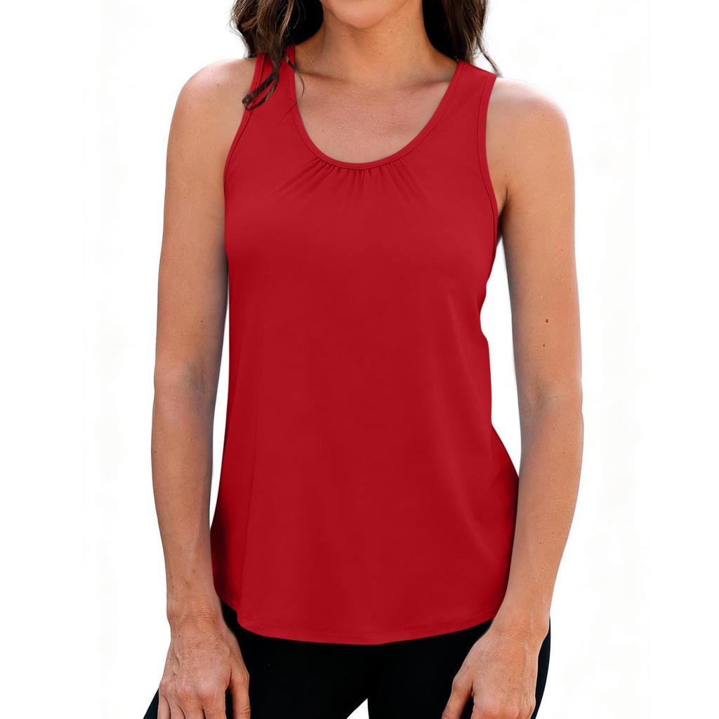 European and American cross-border women's yoga tank quick-dry breathable sports running fitness top sleeveless casual women's wear
