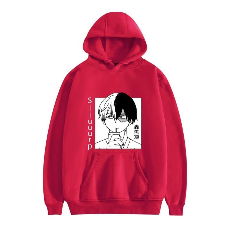 Unisex Anime Hoodie MHA Bakugou Katsuki Autumn Winter Fashion Hoodie Cospay Costume Pullover Oversize Sweatshirt Sweatshirt