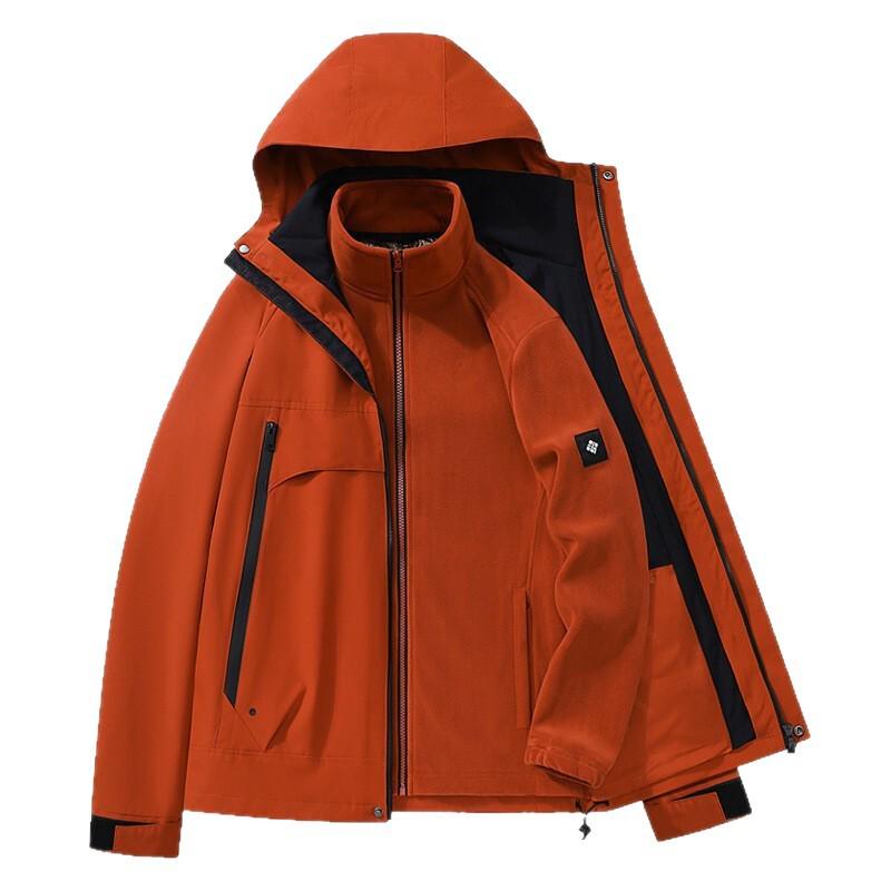 Women's 3-in-1 Detachable Waterproof Windproof Autumn/Winter Mountaineering Jacket