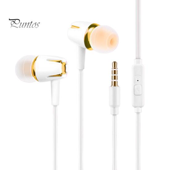 

Дротові універсальні стереонавушники-вкладиші з шумопоглинанням, телефон-гарнітура з мікрофоном золотистий