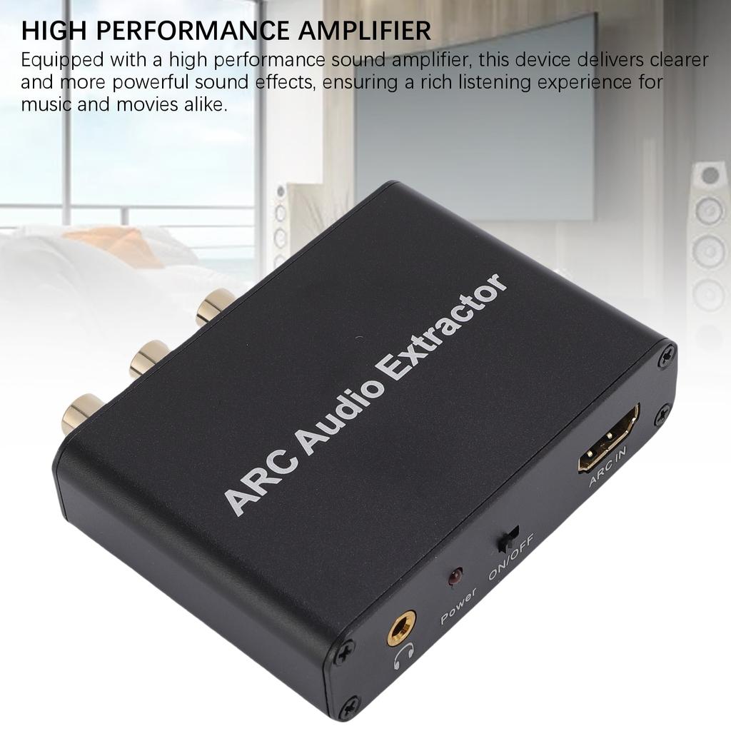 ARC Adapter Auto Signal Muting 192KHz HD Multimedia Interface Coaxial Optical Converter for TV Alumi