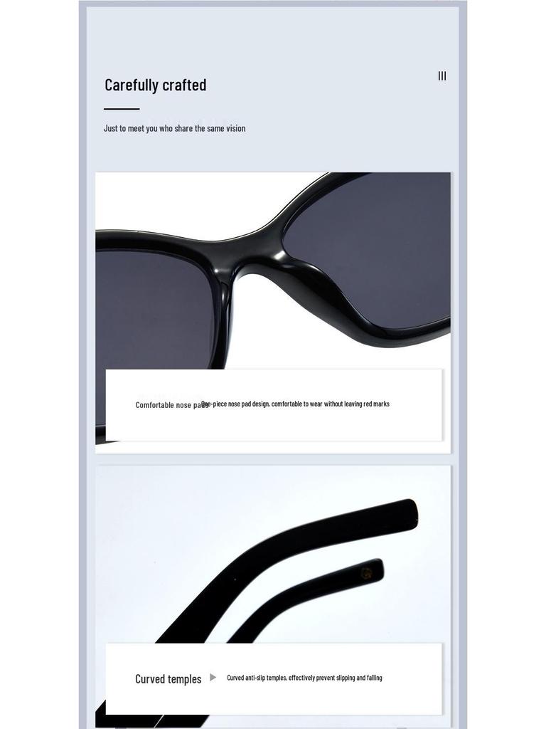 Ottoman 2025 Cat-Eye Sunglasses: Small Frame, Internet Celebrity Street Style.