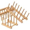 Bamboo Dish Drainer & Cup Holder: Creative Kitchen Storage Rack