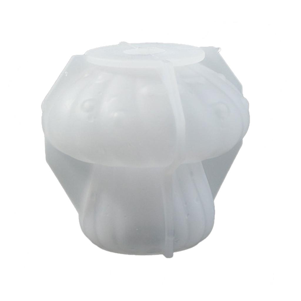 Víceúčelová Pevná Silikonová Forma na Svícen ve Tvaru Houby Sada Přenosná pro Pryskyřici Sádru Řemeslné Potřeby Různé Velikosti