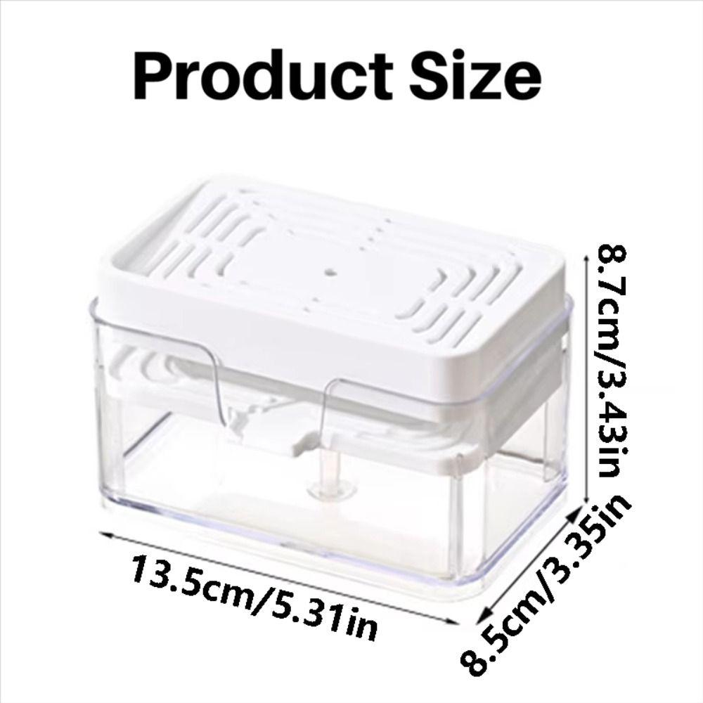 Press Type Sink Drain Soap Dispenser Sponge Holder Kitchen Detergent Container Kitchen Use