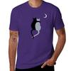 Two Cute Cats In Love. T-Shirt Hippie Clothes Oversized Animal Prinfor Boys Heavy Weight T Shirts for Men