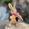 Miniature Rabbit Figurines Easters Bunnies Rabbit Miniature Fairys Garden Decors Cake Toppers Decors Landscape Ornament