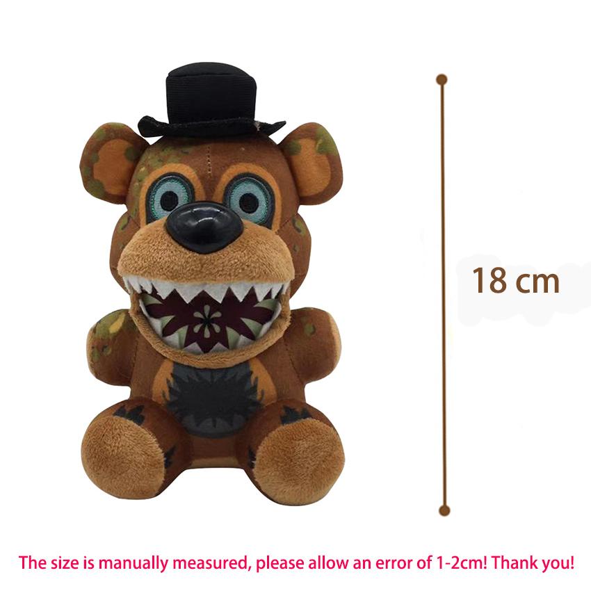 Fnaf Niedliche Plüschtiere Spielpuppe 18CM Bonnie Bär Foxy Cartoon Stoffpuppen Freddy Spielzeug für Kinder Geschenke