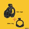 Men's Double Lock Design Chastity Cage Breathable Male Chastity Device with 4 Types of Snap Ring Adult Sex Toy Chastity Lock