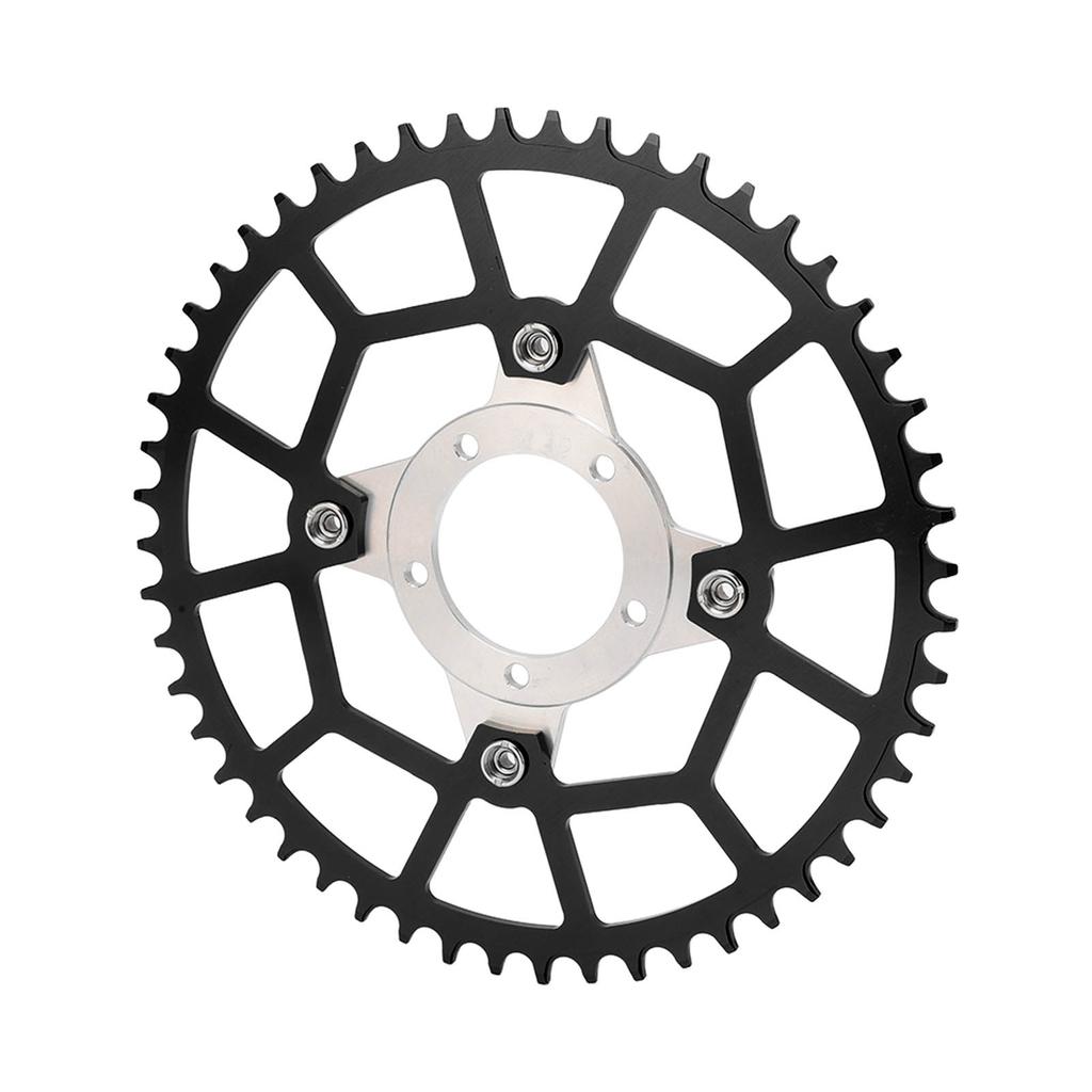 52T 104BCD Sprocket Spider Adapter Aluminium Alloy High Hardness Drive Chainring for Bafang Mid Motor BBS01 BBS02 Black