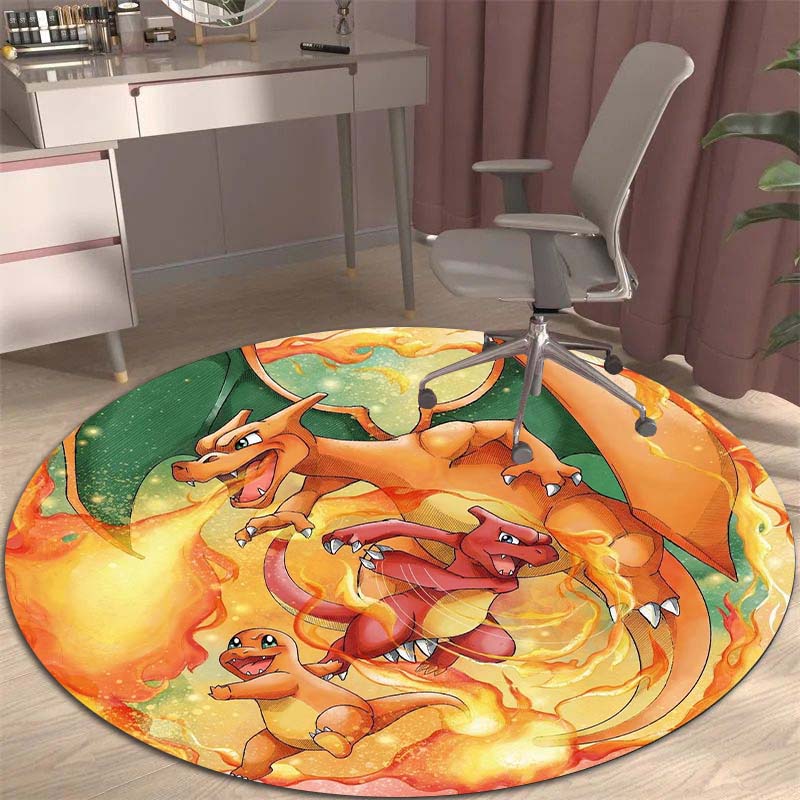 

3DPikachu HD Cartoon Round Rug, Suitable for Decorating Living Rooms, Bedrooms, Sofas, and Playrooms; Non-slip Gift. 80cm