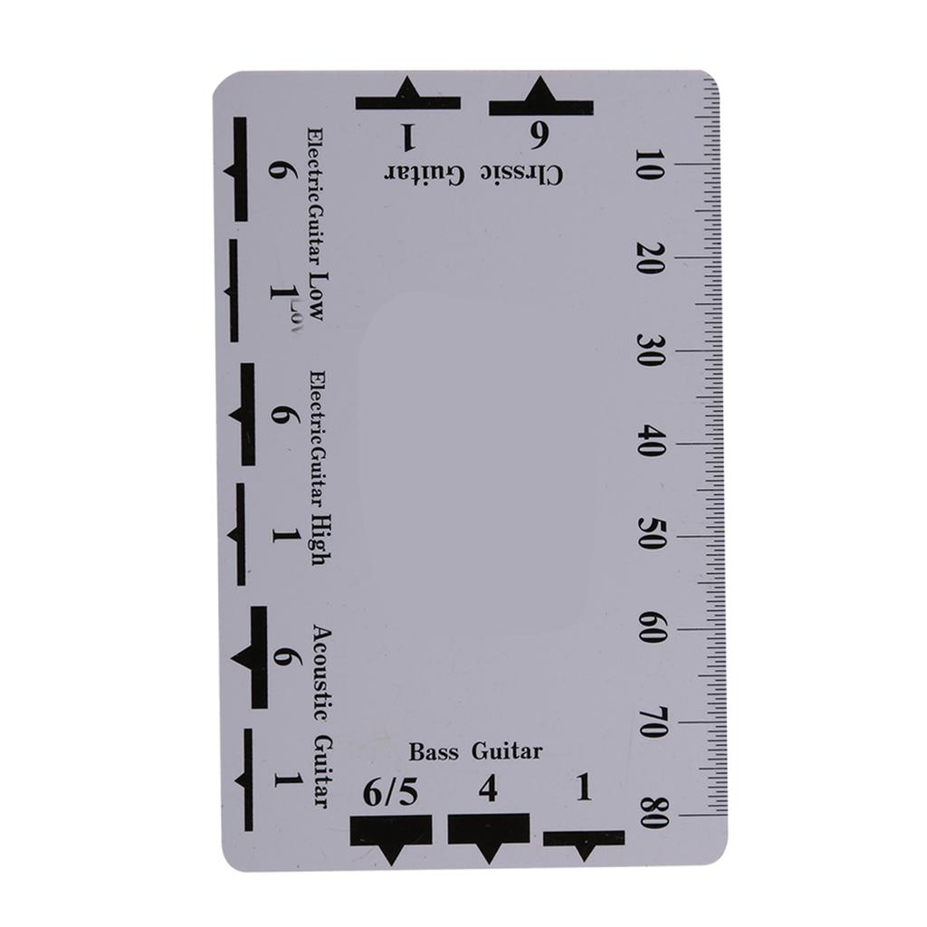 2Pcs String Action Gauge Ruler Measuring Tools for Guitar Bass Instrument Accessories