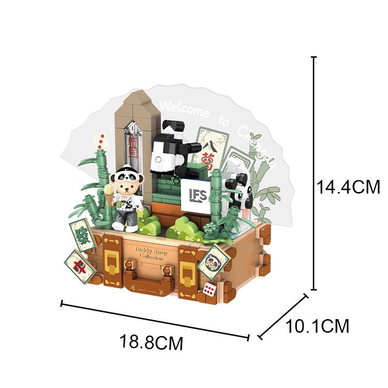 

Inbrixx Jihu Плюшевый мишка Пуш-ин Дорожный Городские Здания Блоки для Lego Street View