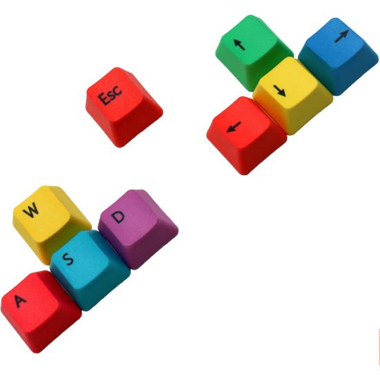 9Pcs W/S/A/D/Esc Directional Supplement for Mechanical Keys Keycaps Keyboard