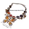 Vintage Butterfly Flower Pendant Necklaces Light Luxury Clavicle Chain  Jewelry Accessories