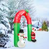 8FT Vánoční nafukovací Santa Claus a sněhulák Arch Yard Dekorace Holiday Home Decorations Yard