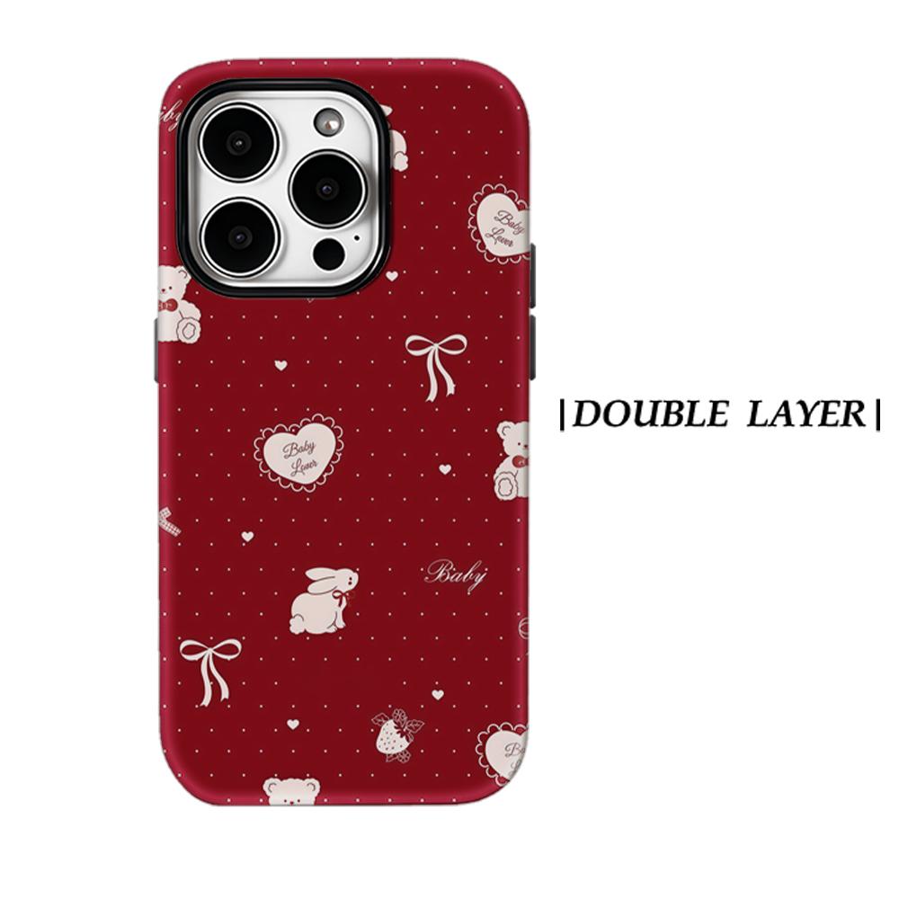 Baby TeddyFor Magnetic Phone Case for IPhone 17 16 15 14 13 Pro Max Plus Single Double-layer Tough Case