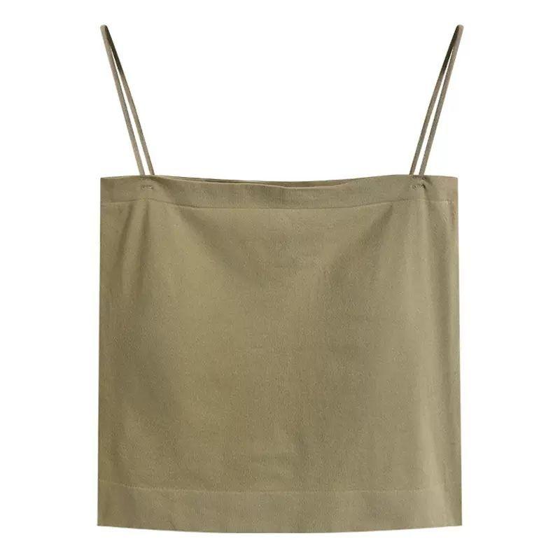 WTEMPO Women's Tank Top with Bra with In Spring and Beautiful Back Suspender Top for Women's Thin Style