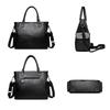Women Casual Top-Handle Tote Bags High Quality Soft Leather Handbags Retro Luxury Shoulder Bag Ladies Large Crossbody Bags