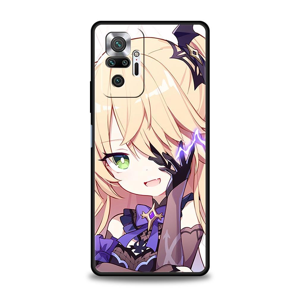 Genshin Impact Game Phone Case For Xiaomi Redmi Note 12 11 10 Pro Plus 10S 9S 9 9T 8T 9C 9A 8 7 K40 Gaming Silicone Cover