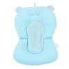 Baby-Bade-Sitzkissen Schwimmend Sicher Faltbar Verstellbar Kleinkind-Bade-Stütze für Neugeborene Blauer Bär