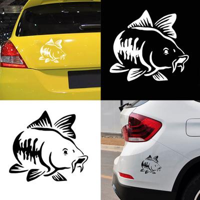 Carp Fish Reflective Vehicle Body Car Truck Decals Window Sticker Decoration