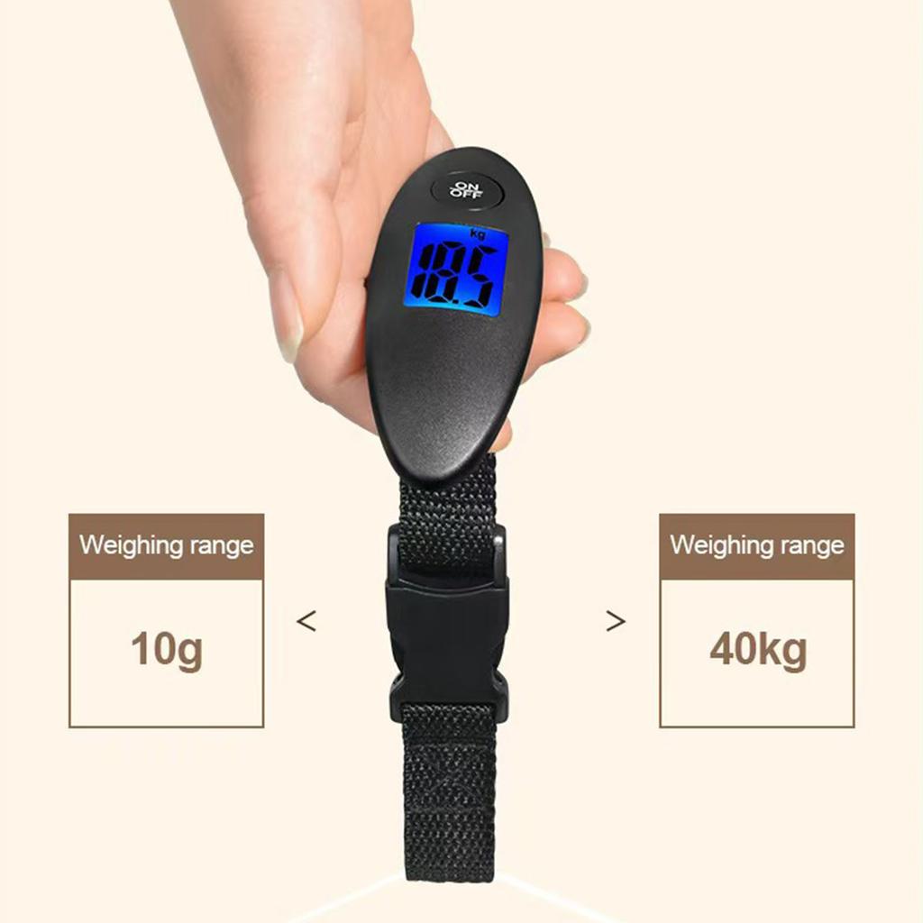 Portable 40kg Luggage Scale for Home Use with High Precision Sensor and Easy To Read LCD Display Home Use Baggage Scale