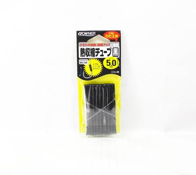 Owner 81219 Heat Shrink Tube Black Size 5.0mm 0.9m (8772)