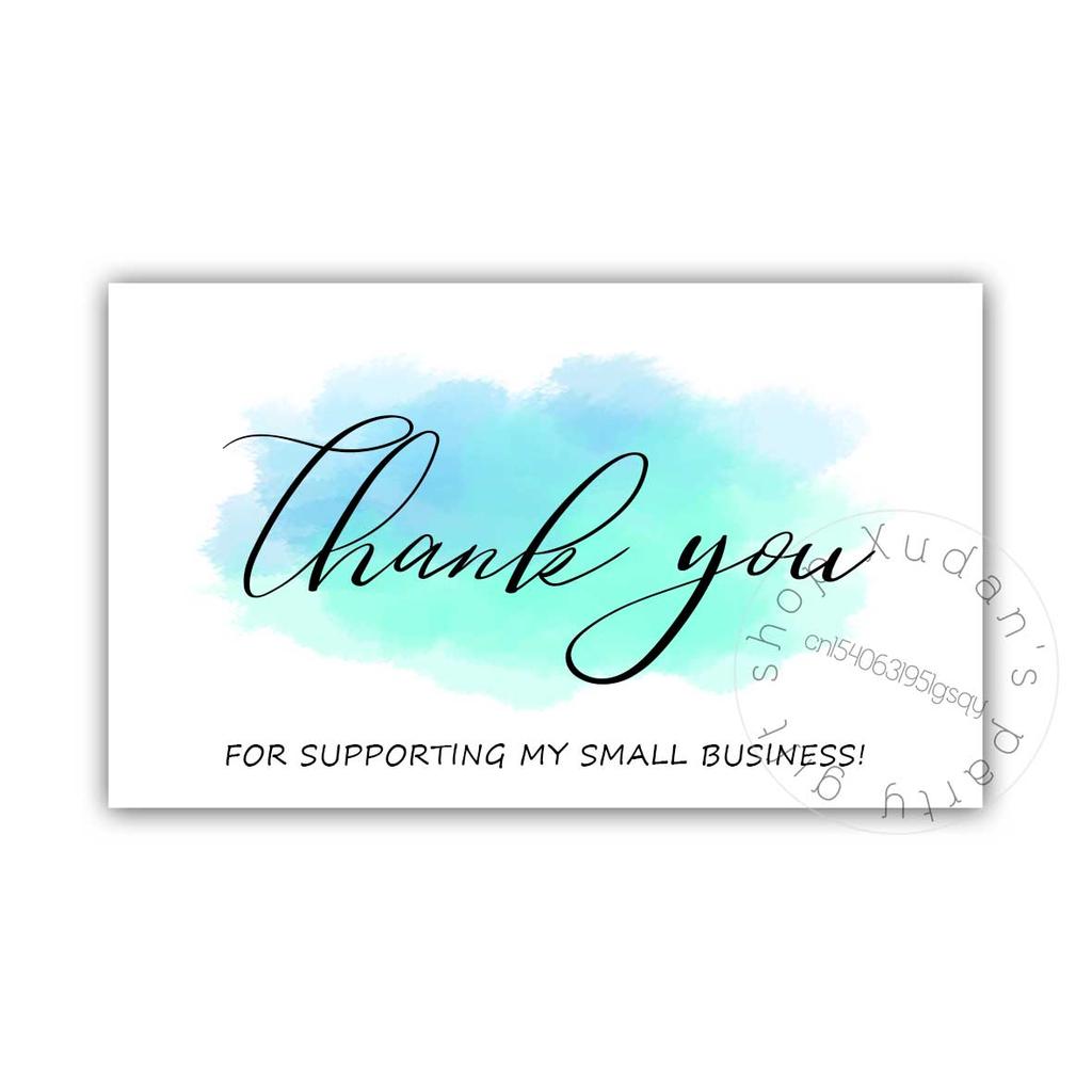30Pcs/Pack white Thank You Card Labels With Beyond Grateful Card For Supporting My Small Business Decoration Gift Greeting Card