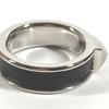 Hermes Athens Accessories Ring Metal / Leather Black/Silver