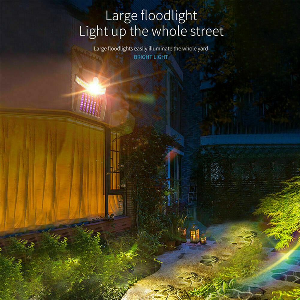 Solar Bug Zapper Mosquito Killer Lamp Outdoor Camping Led Light Outdoor Microwave Fly Insect Zapper