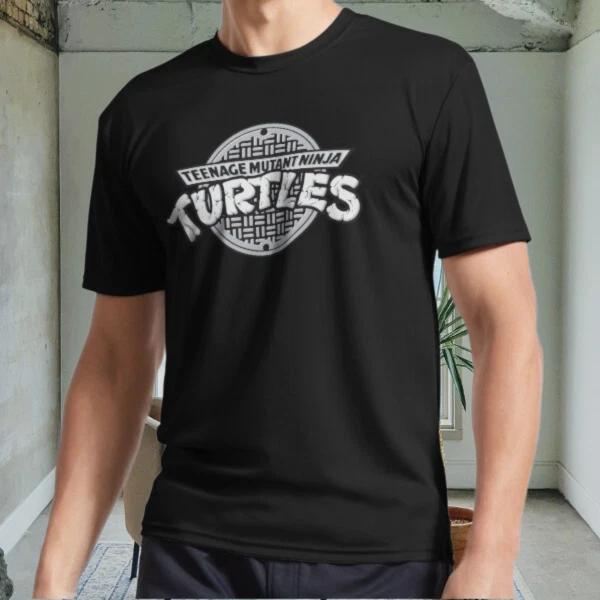 

New Teenage Mutant Ninja Active Logo Men s Black T shirt Funny Size S to 5XL XL
