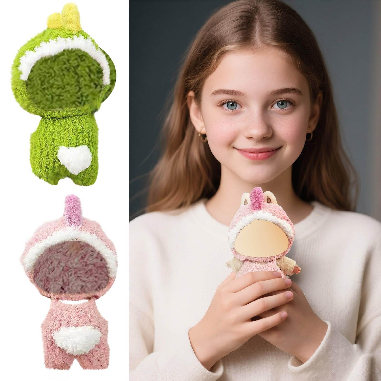 

Тканинний кулон одяг хмара оксамит зелений динозавр набір не включає ляльок One Size рожевий