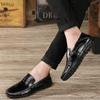 Summer Men's Shoes Fashion Casual Shoes Breathable User Driving Car Shoes Trendy Lazy Shoes Black Moccasins