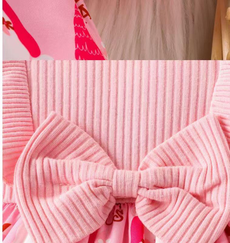 Baby Girl's Bowknot Dress Bodysuit with Hairband (Spring/Autumn)