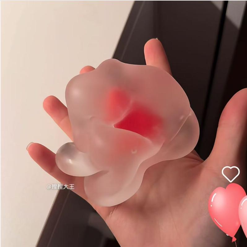 F Blue Maltose Squishy Toys Anti Stress Sensory Fidgets Toy Soft Simulated Transparent Slow-rebound Decompression Toy