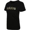 adidas Gfx Ss T Linear Round Neck Pullover Fashion Short Sleeve Regular T-Shirt Women Tops Black DM5347