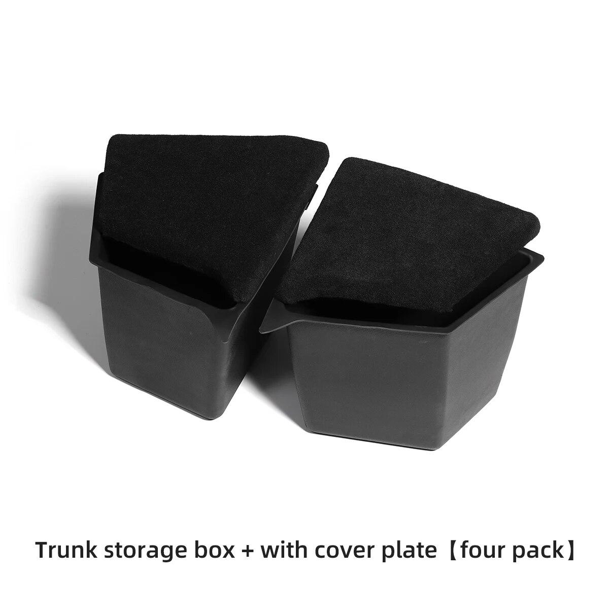 

Для Tesla ModelY-2023 автомобильные аксессуары для салона автомобиля задний багажник боковой ящик для хранения слева и справа Организационная коробка новая модель Y MY-ST08L with cap