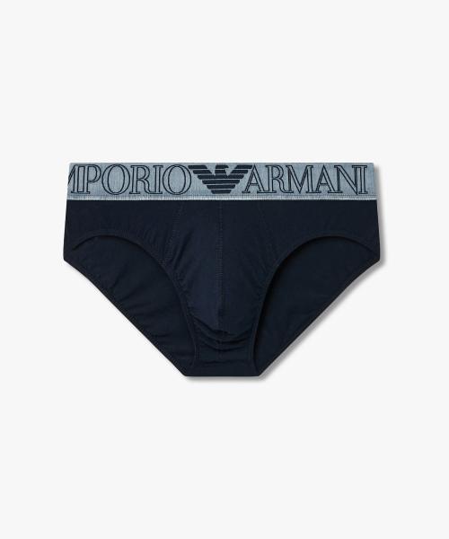 

[Emporio Armani Underwear] Мужские Трусы с Логотипом по Контуру_Синий 0816111007 [Отправка из Кореи] 100% Оригинал Blue - S