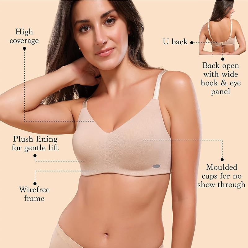 Enamor A027 Full Coverage Cotton Bra - Non-Padded  Wirefree