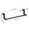 Towel Rack Over Door Stainless Steel Towel Bar Storage Organizer Bathroom Kitchen Cabinet Door Hanging Towel Rack