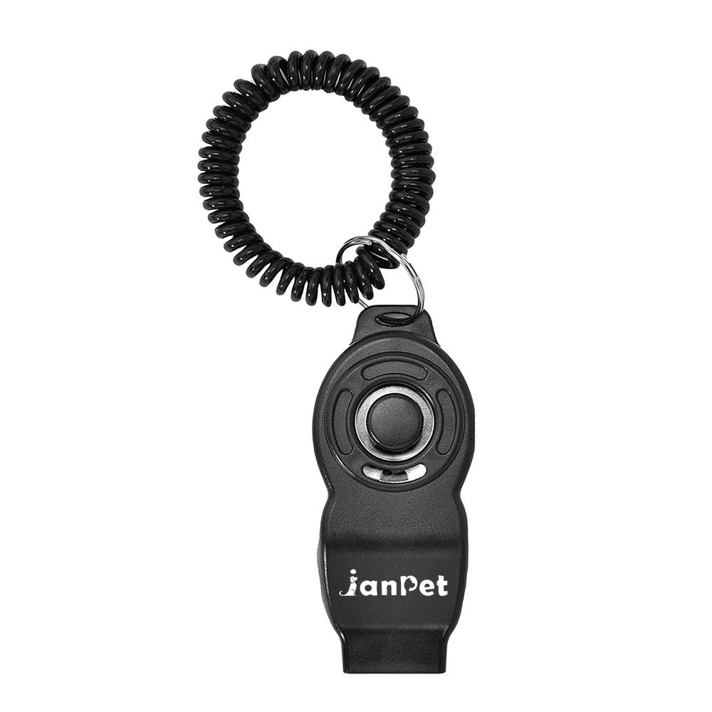 

Кликеры и свисток для дрессировки собак 2 в 1, регулируемый ремешок на запястье, звуковой ключ, отпугиватель домашних животных для собак, кошек, щенков, птиц чёрный