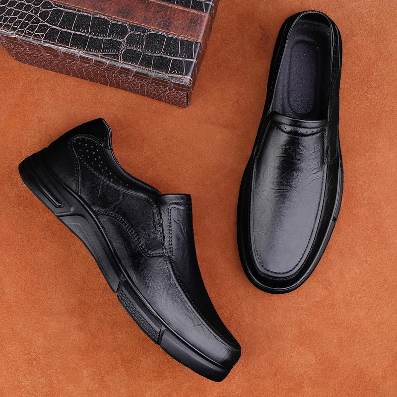 Handmade Genuine Leather Men Casual Shoes Comfortable Slip On Loafers Elegantes Moccasins New Arrival Man Walking Business Shoes