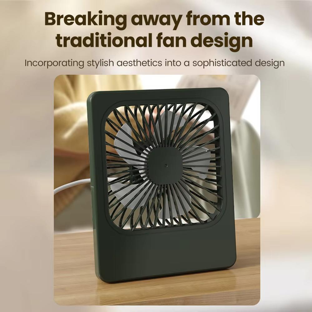 Mini USB Desktop Fan Quiet Cooling Lightweight Adjustable Summer Electric Fan Student Dormitory For Outdoor Camping Travel New