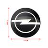 4ks Samolepka na středovou pokličku kola auta Kovový emblém Samolepka Pro Opel Astra j g Insignia Corsa d Vectra c Zafira a Auto Gadgets