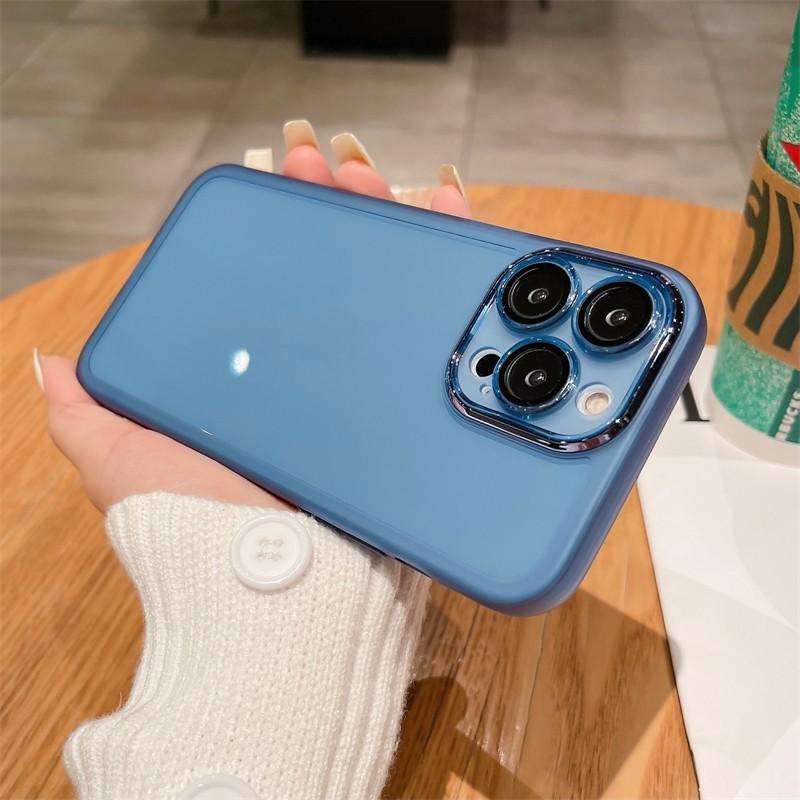 

Прозрачная полная защита с премиальным ощущением, встроенная плёнка для объектива, подходит для iPhone15pro, силиконовый чехол Apple 14roMax iPhone 7plus/8plus